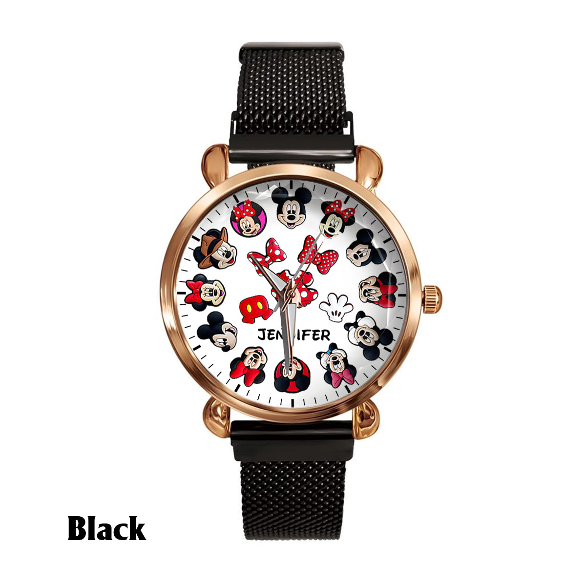 Mouse Happy Time - Personalized Mouse Women Hand Watch