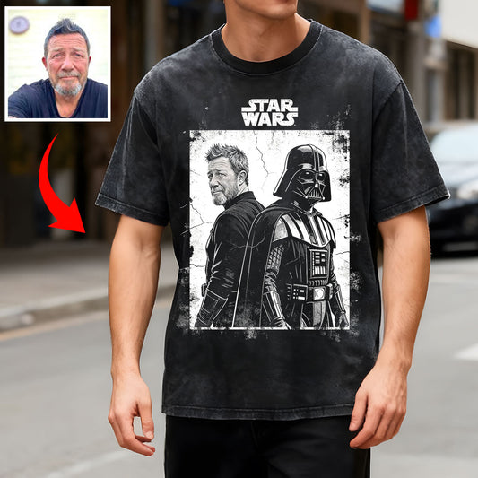 Custom From Any Photo - Personalized The Force Wash T-Shirt
