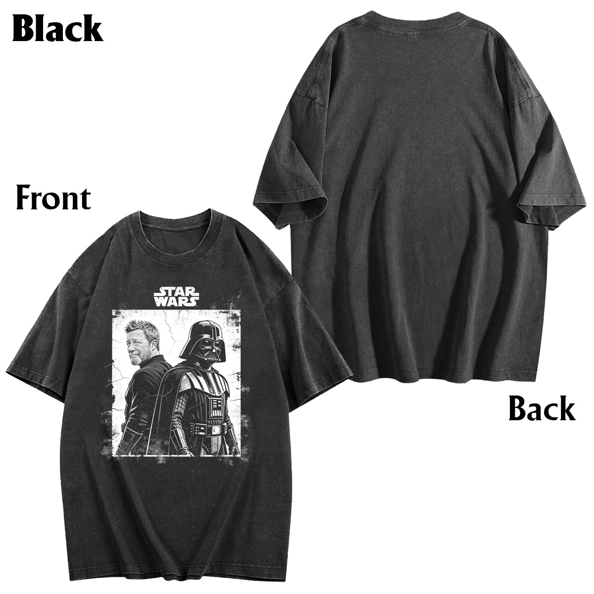 Custom From Any Photo - Personalized The Force Wash T-Shirt