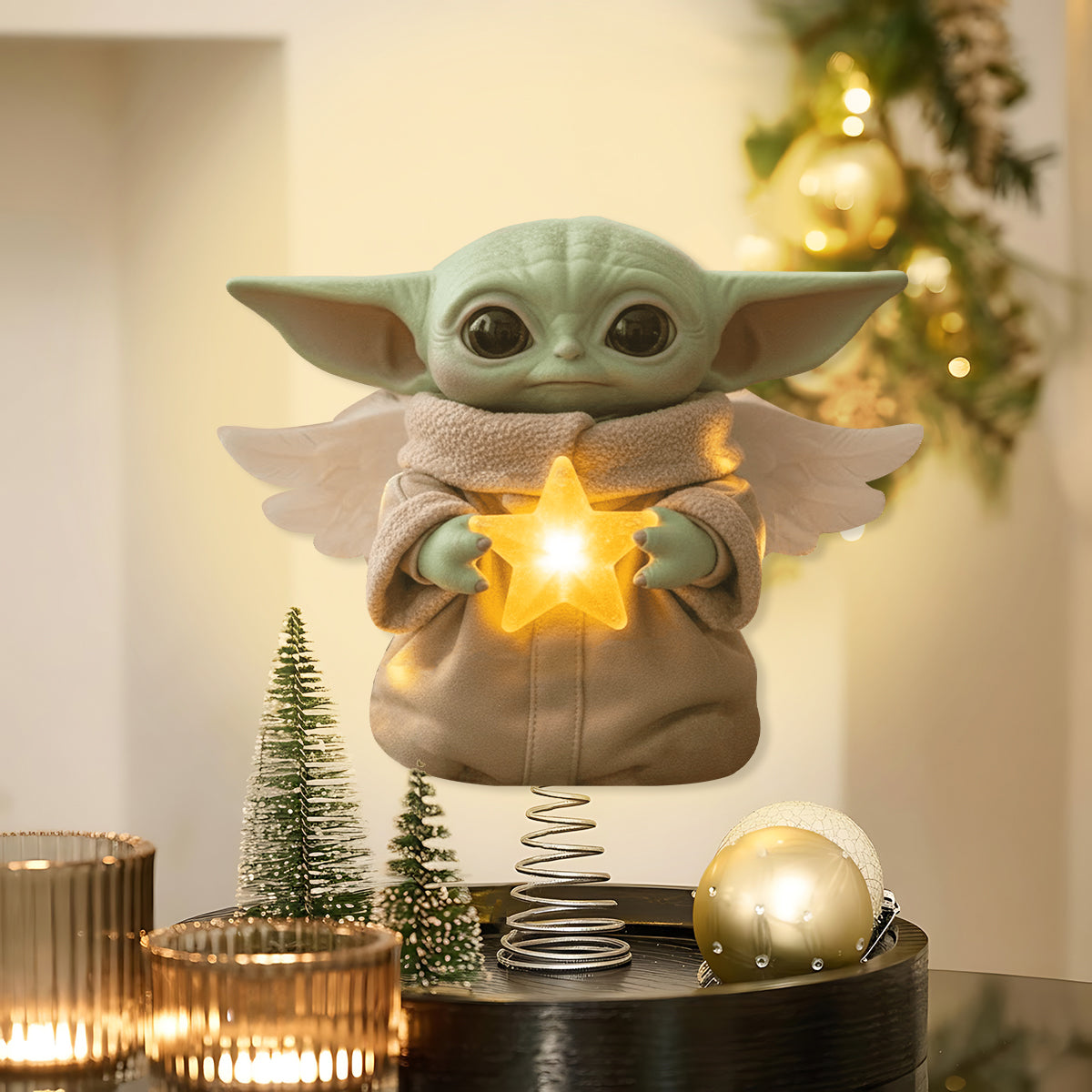 Merry Christmas - The Force LED Light Tree Topper