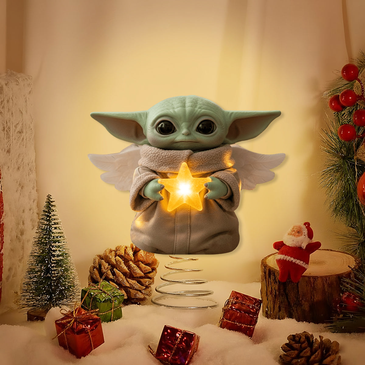 Merry Christmas - The Force LED Light Tree Topper