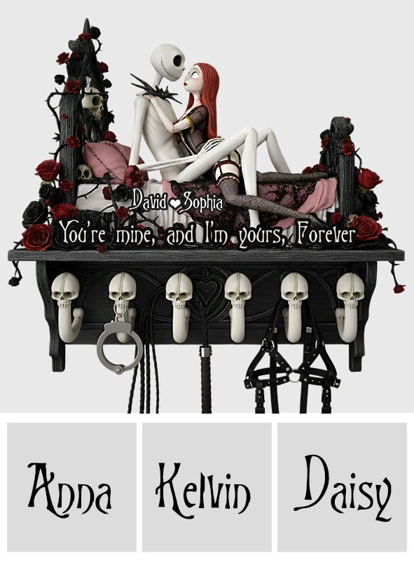 Forever Yours - Personalized Nightmare Shaped Hanging Organizer