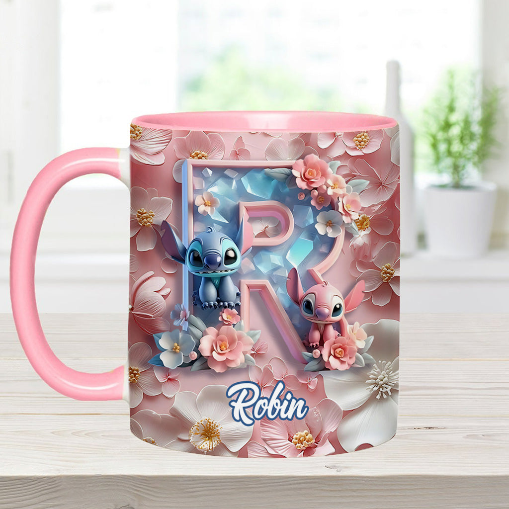 Ohana Letter - Personalized Ohana Accent Mug