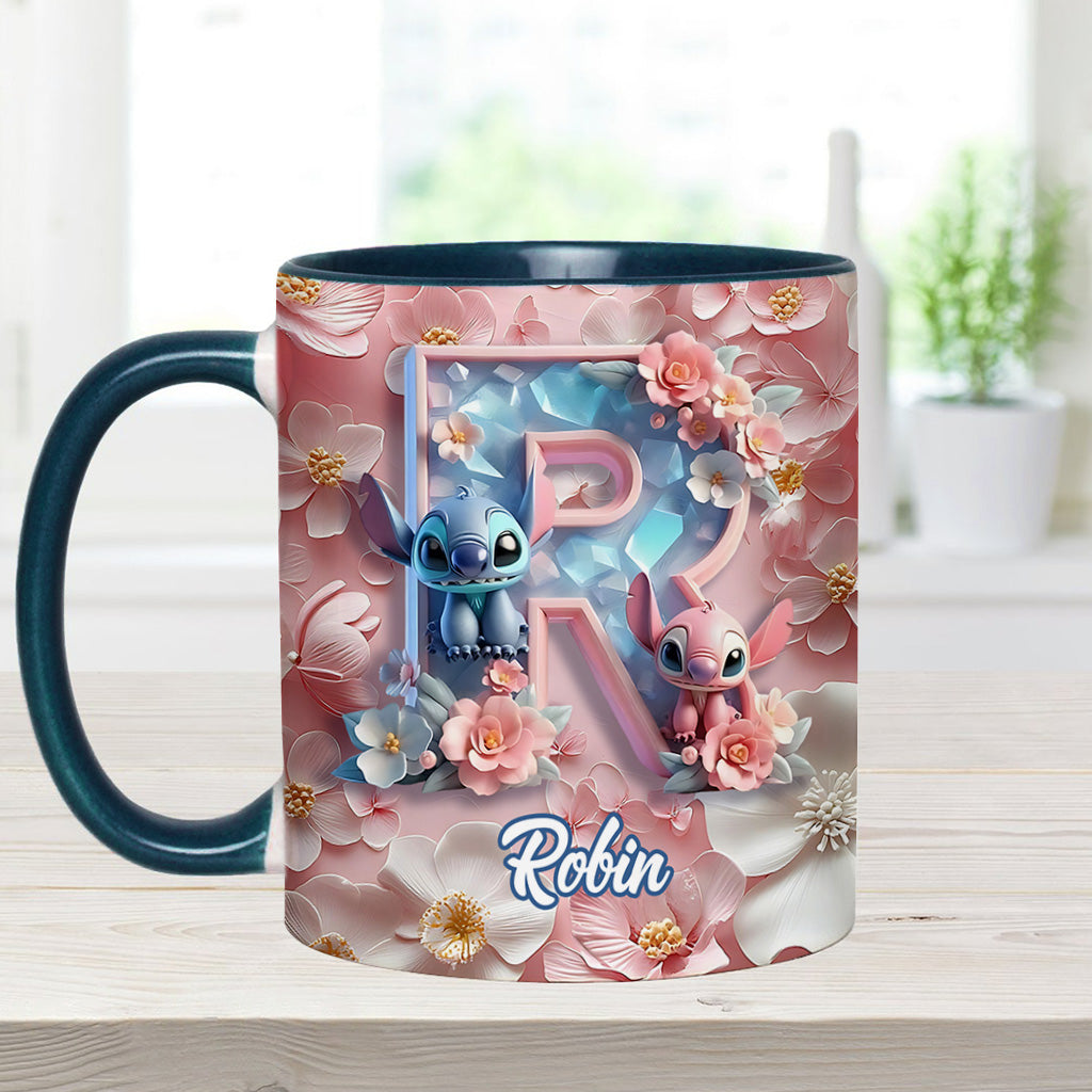Ohana Letter - Personalized Ohana Accent Mug