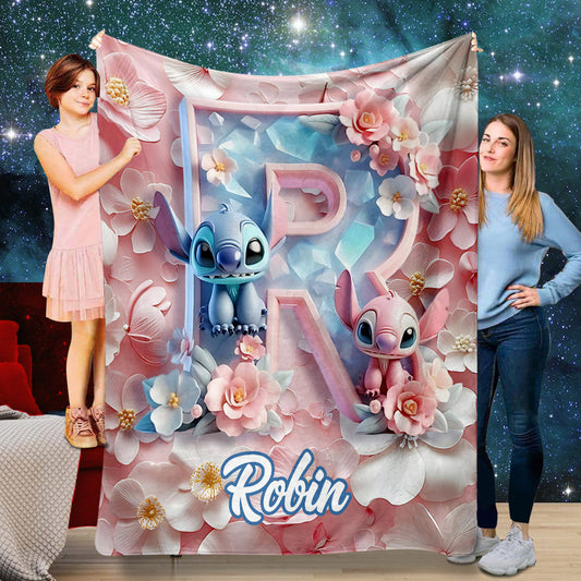 Floral Ohana - Personalized Ohana Blanket
