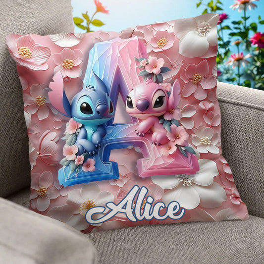 Floral Ohana - Personalized Ohana Throw Pillow
