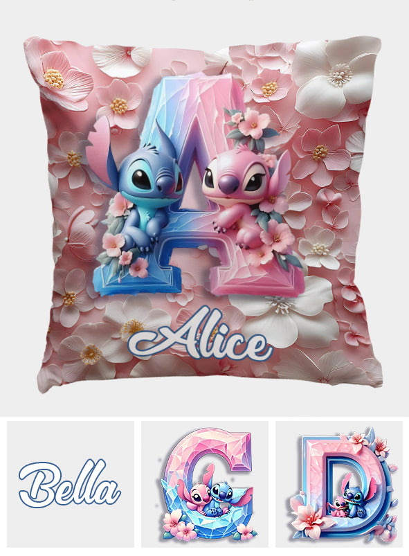 Floral Ohana - Personalized Ohana Throw Pillow
