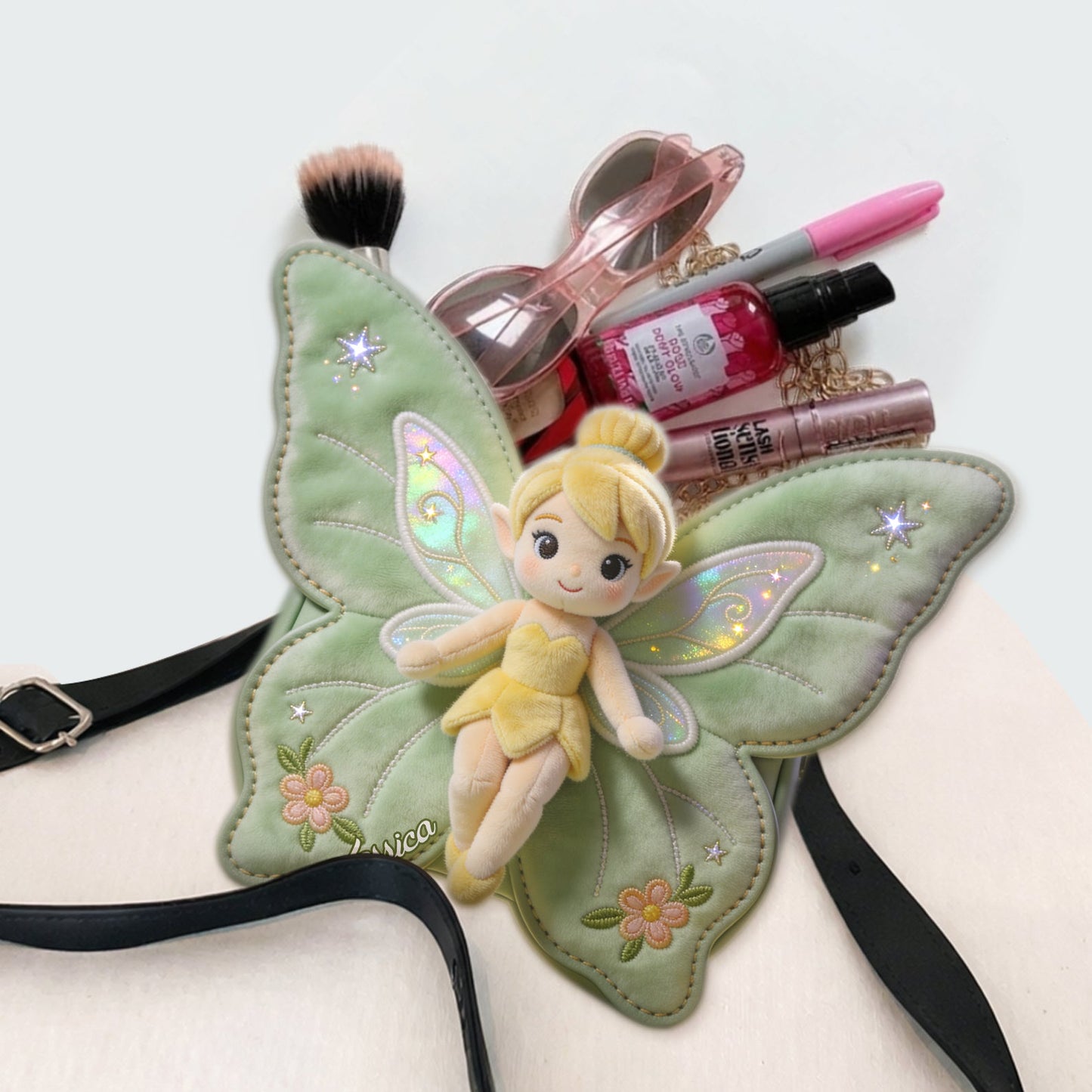 Magical Time - Personalized Flying Fairy Plush Crossbag