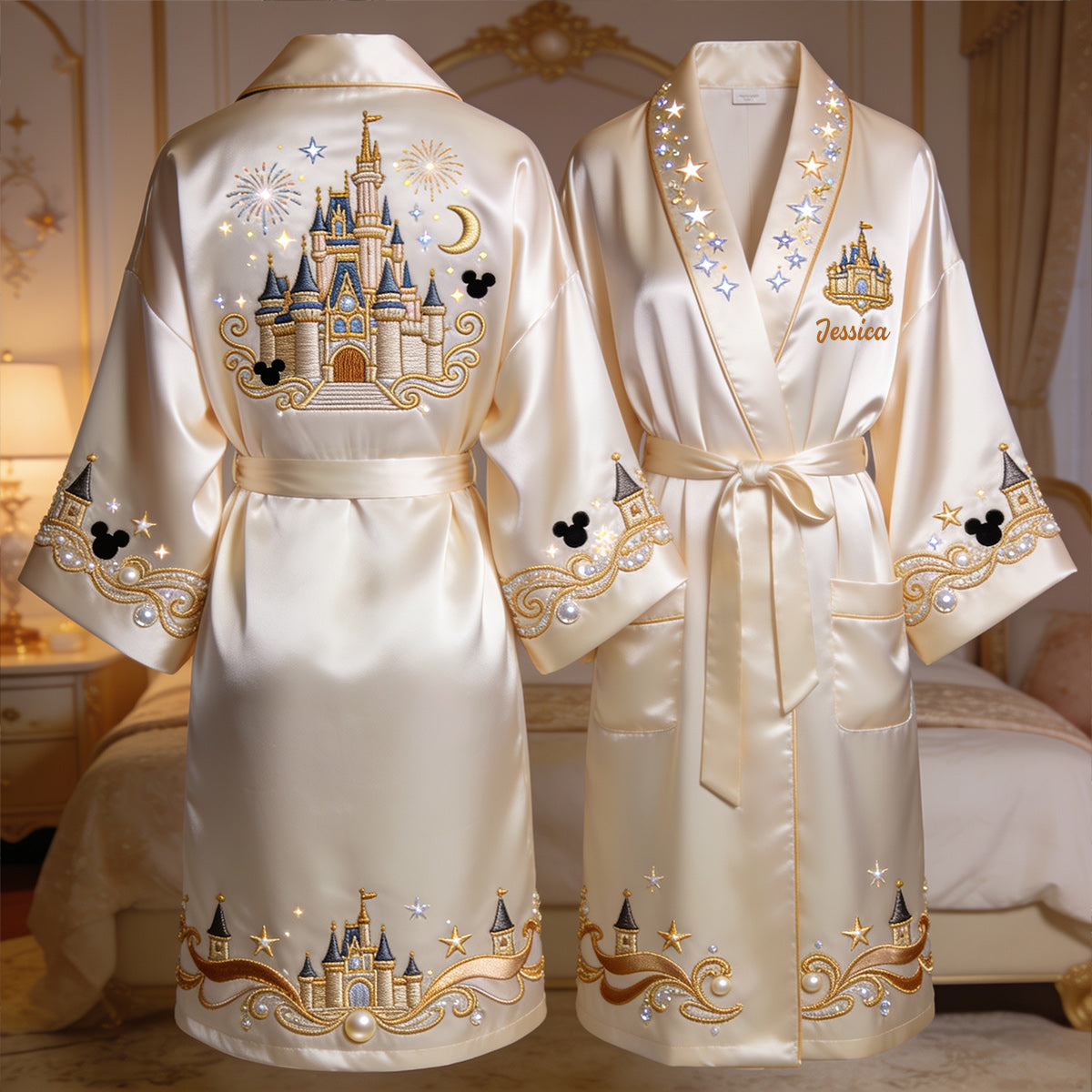 Believe In Magic - Personalized Dream Trip Satin Robe