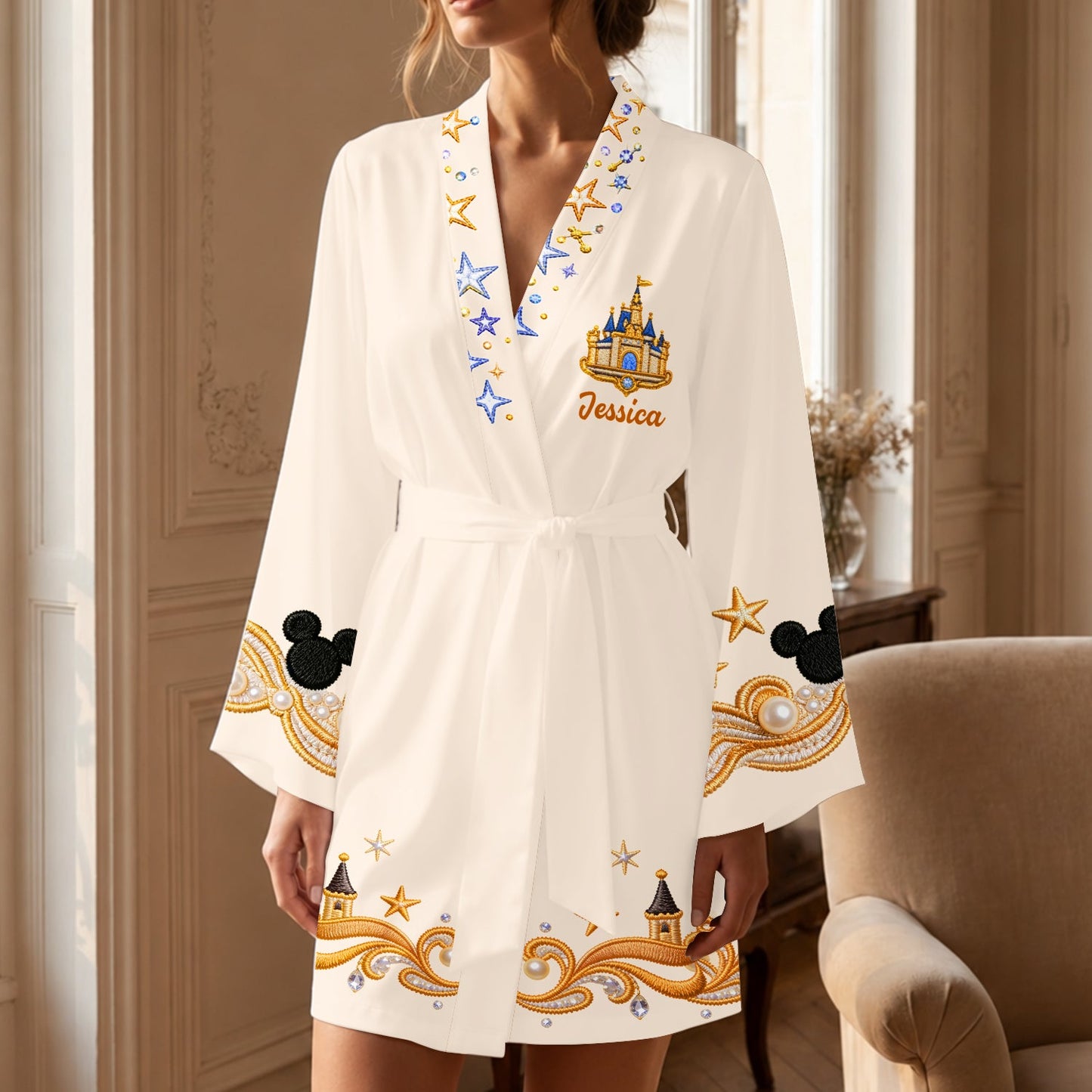 Believe In Magic - Personalized Dream Trip Satin Robe