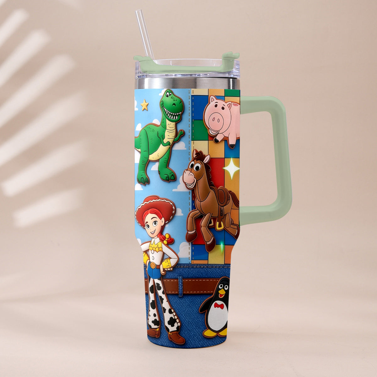 Galaxy And Western Buddy Toy - Personalized Toy Story Tumbler With Plush Charm
