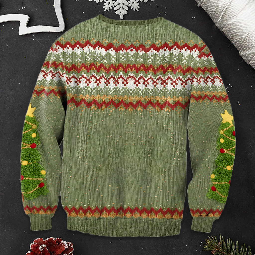 Hubby & Wifey Holiday - Personalized Stole Christmas Ugly Sweater