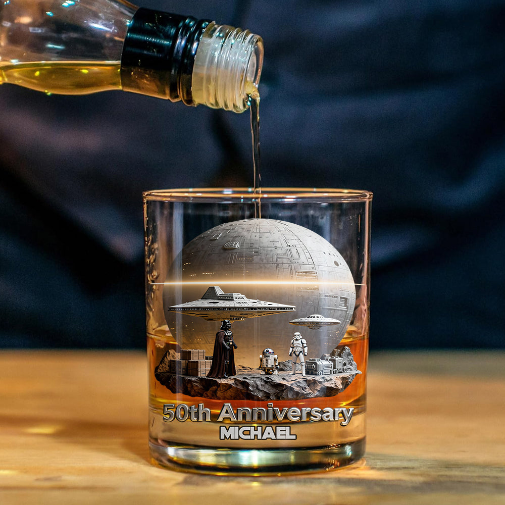50th Anniversary - Personalized The Force Whiskey Decanter Set
