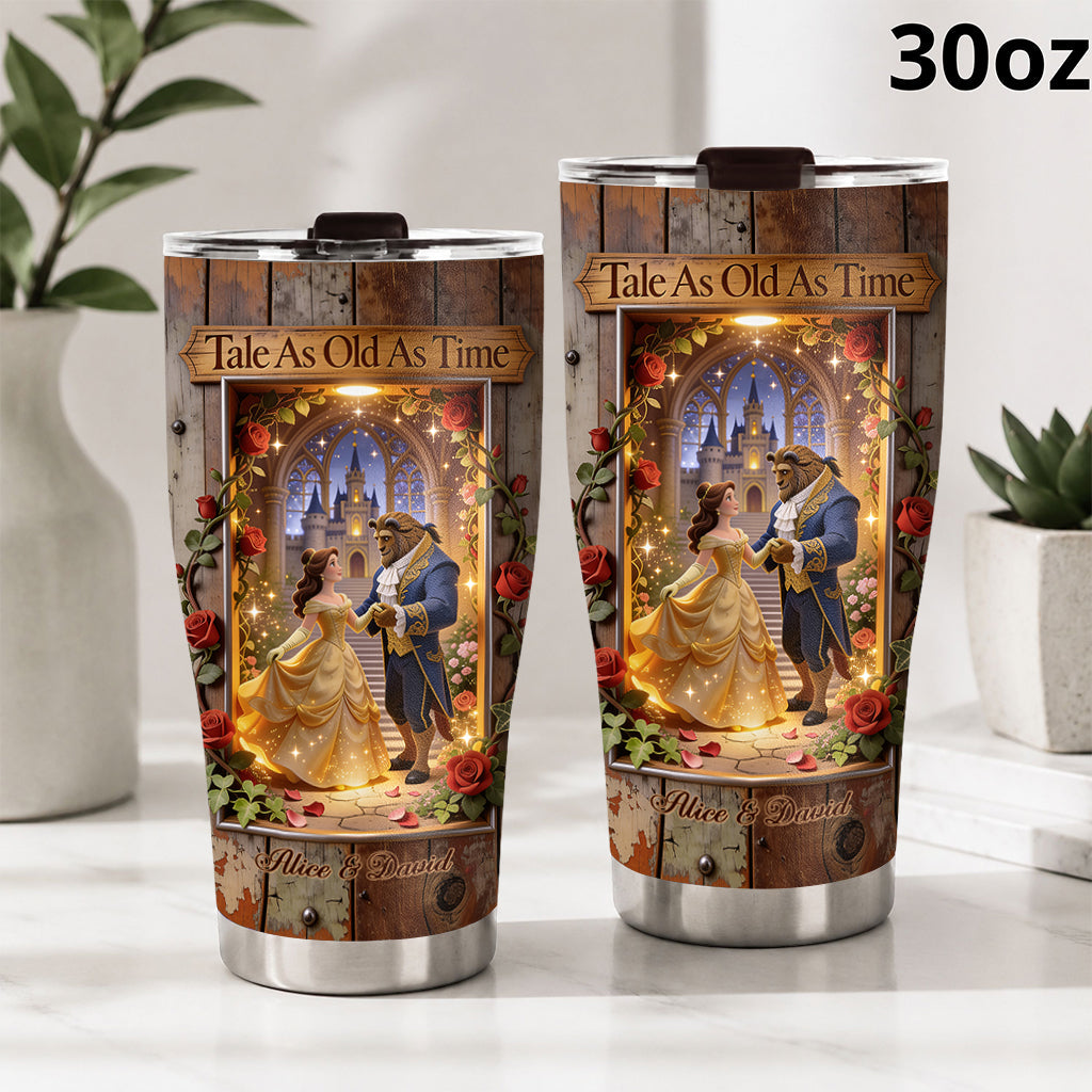 Tale As Old As Time - Personalized Beauty And The Beast Tumbler