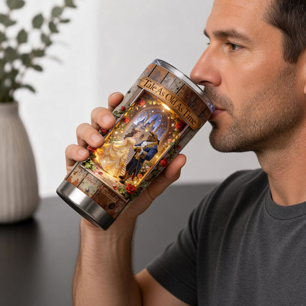 Tale As Old As Time - Personalized Beauty And The Beast Tumbler
