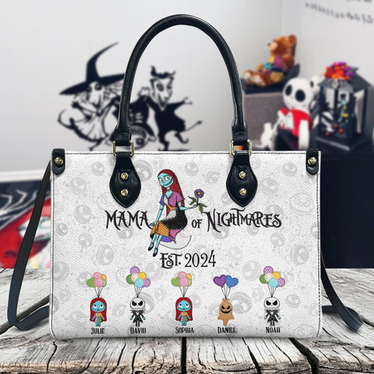 Mama Of Nightmares - Personalized Nightmare Leather Handbag