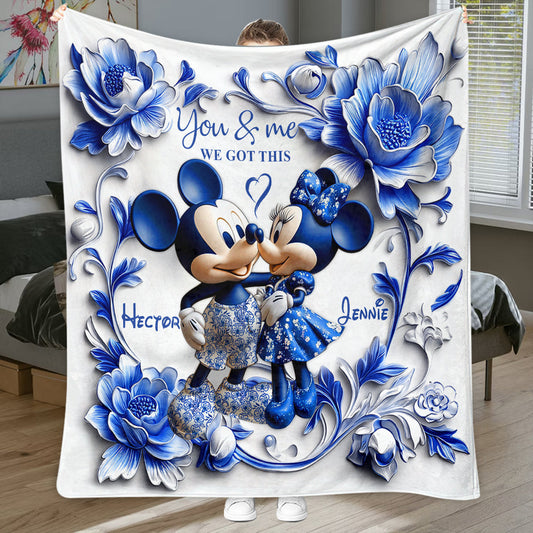 I Love You - Personalized Mouse Blanket