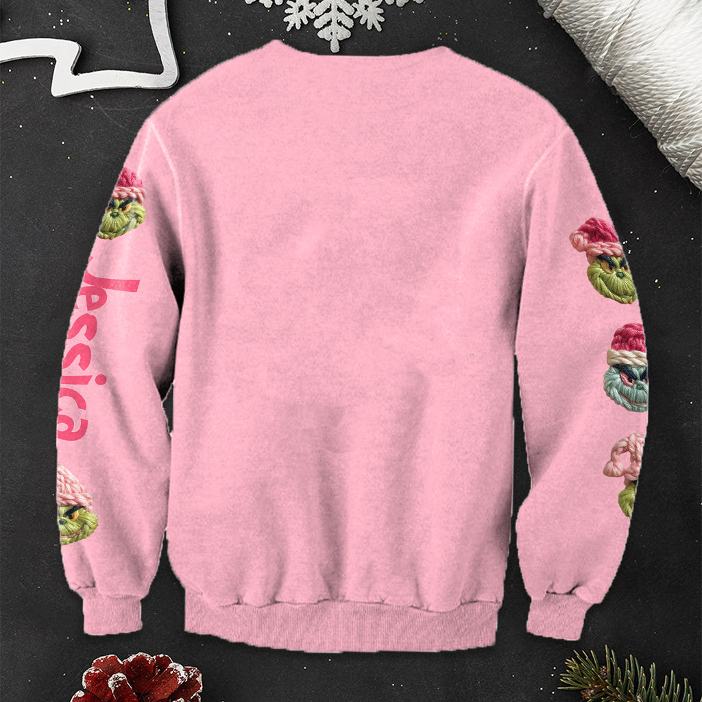 Merry Grinchmas - Personalized Stole Christmas Ugly Sweater
