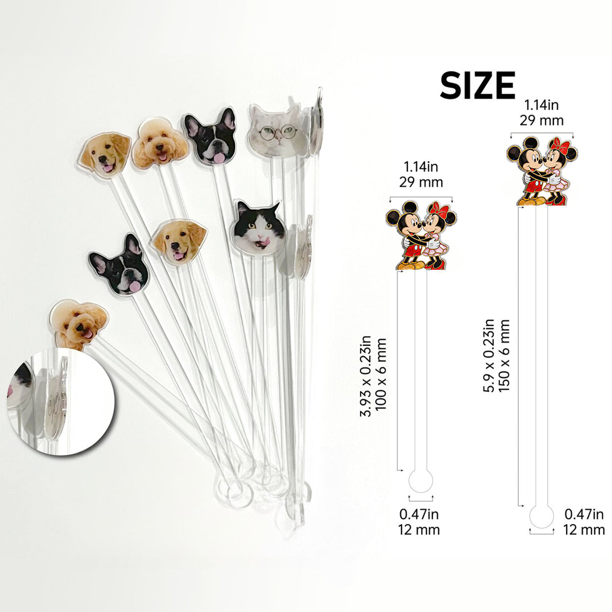You & Me We Got This - Personalized Mouse Set Accent Mug with Acrylic Stirrers
