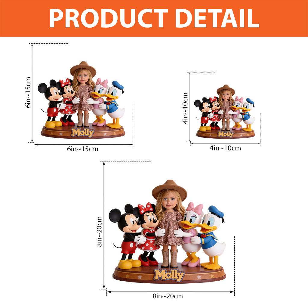 Custom Any Photo Magical Friends - Personalized Mouse Custom Shaped Acrylic Plaque