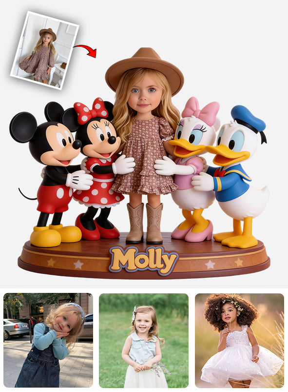 Custom Any Photo Magical Friends - Personalized Mouse Custom Shaped Acrylic Plaque