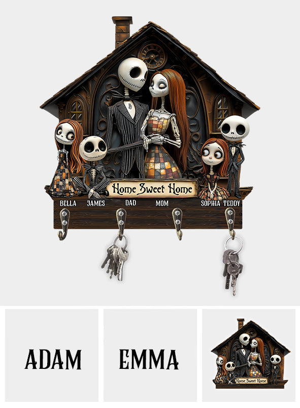Home Sweet Home - Personalized Nightmare Custom Shaped Key Rack