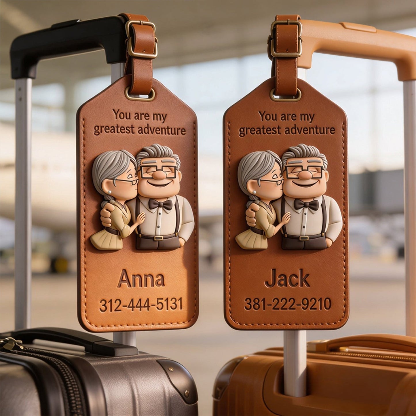 You Are My Greatest Adventure - Personalized Up Movie Couple Luggage Tag