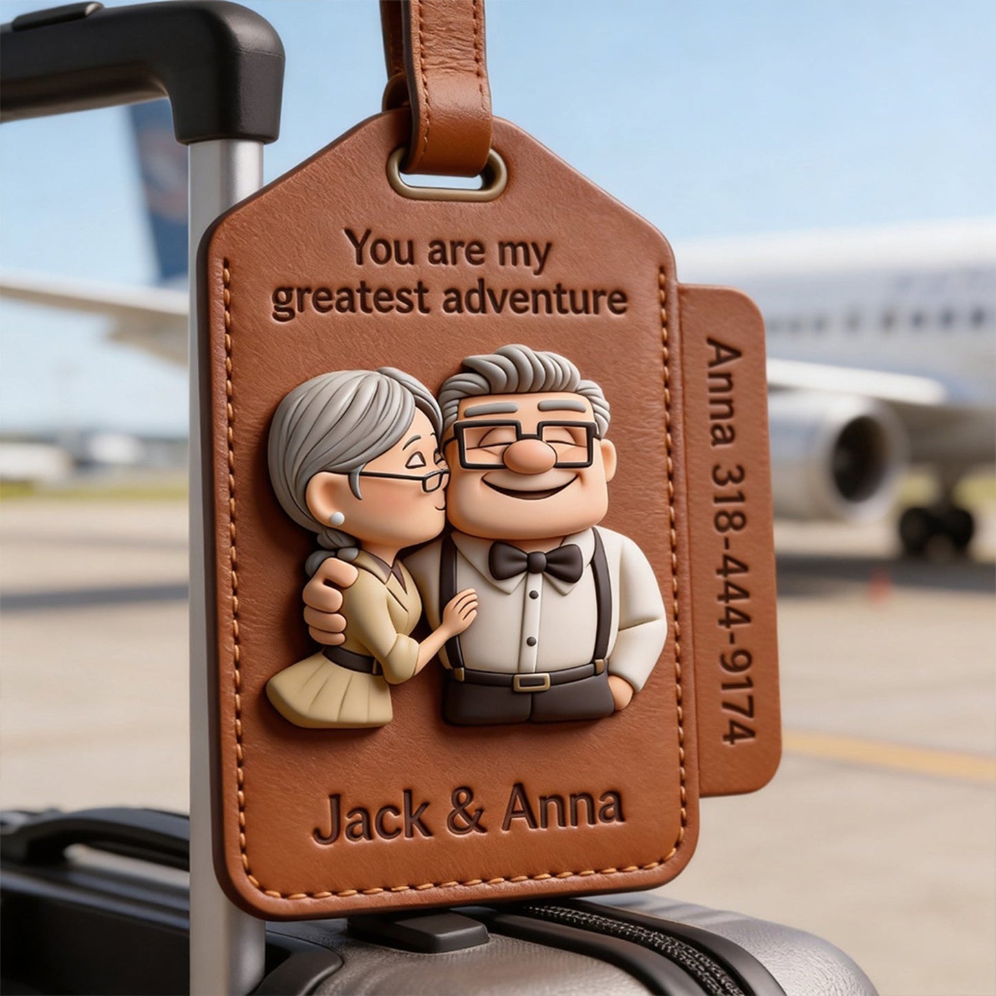 You Are My Greatest Adventure - Personalized Up Movie Couple Luggage Tag