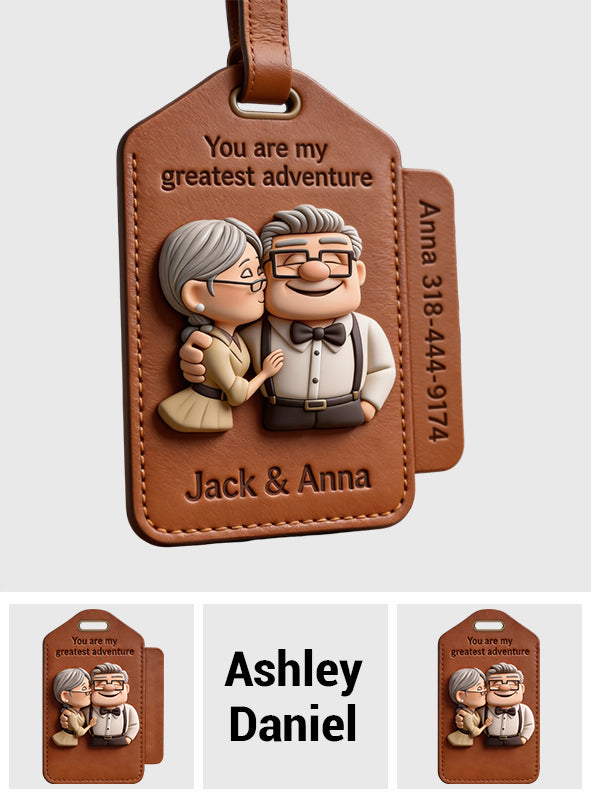 You Are My Greatest Adventure - Personalized Up Movie Couple Luggage Tag