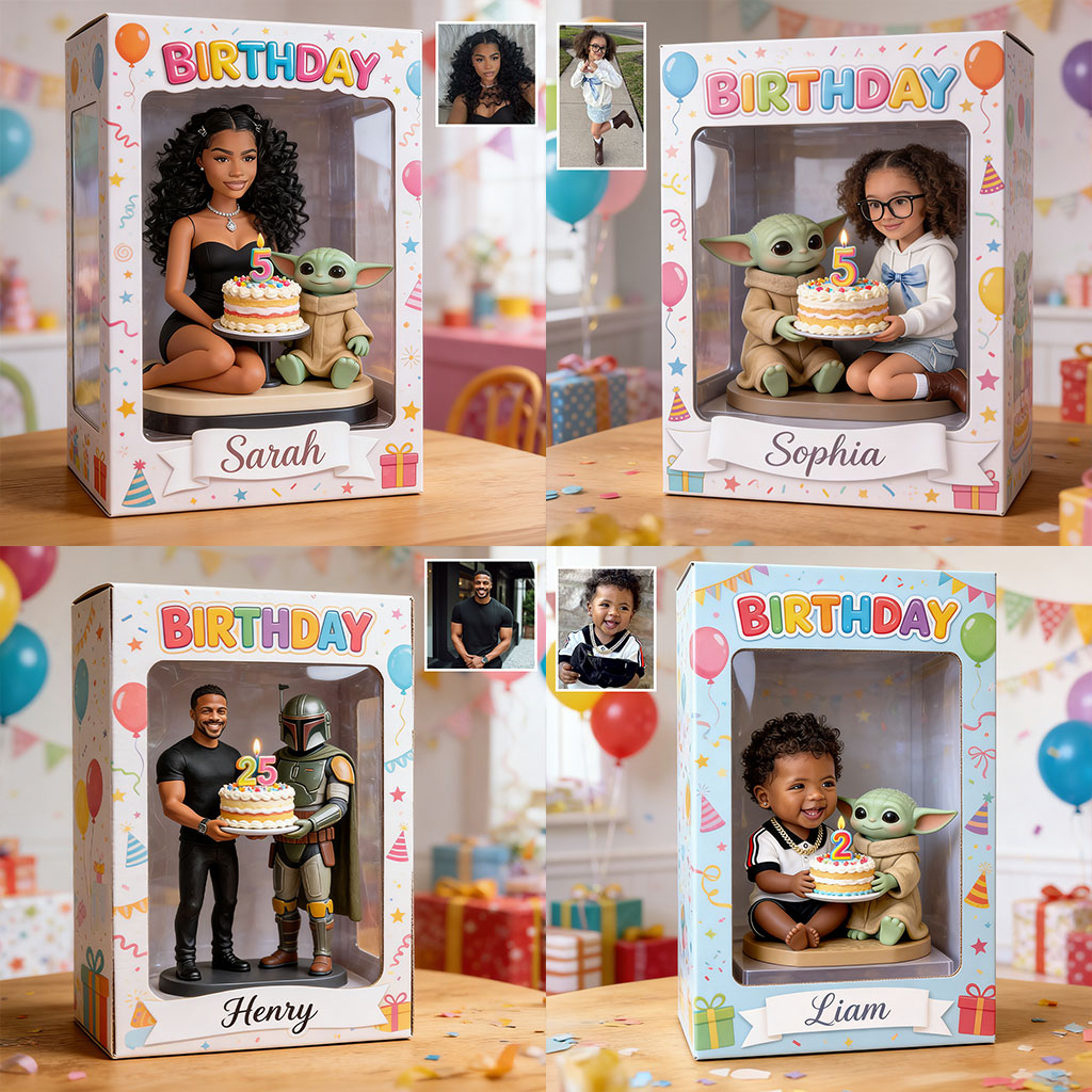 Happy Birthday - Personalized The Force Acrylic Display Box