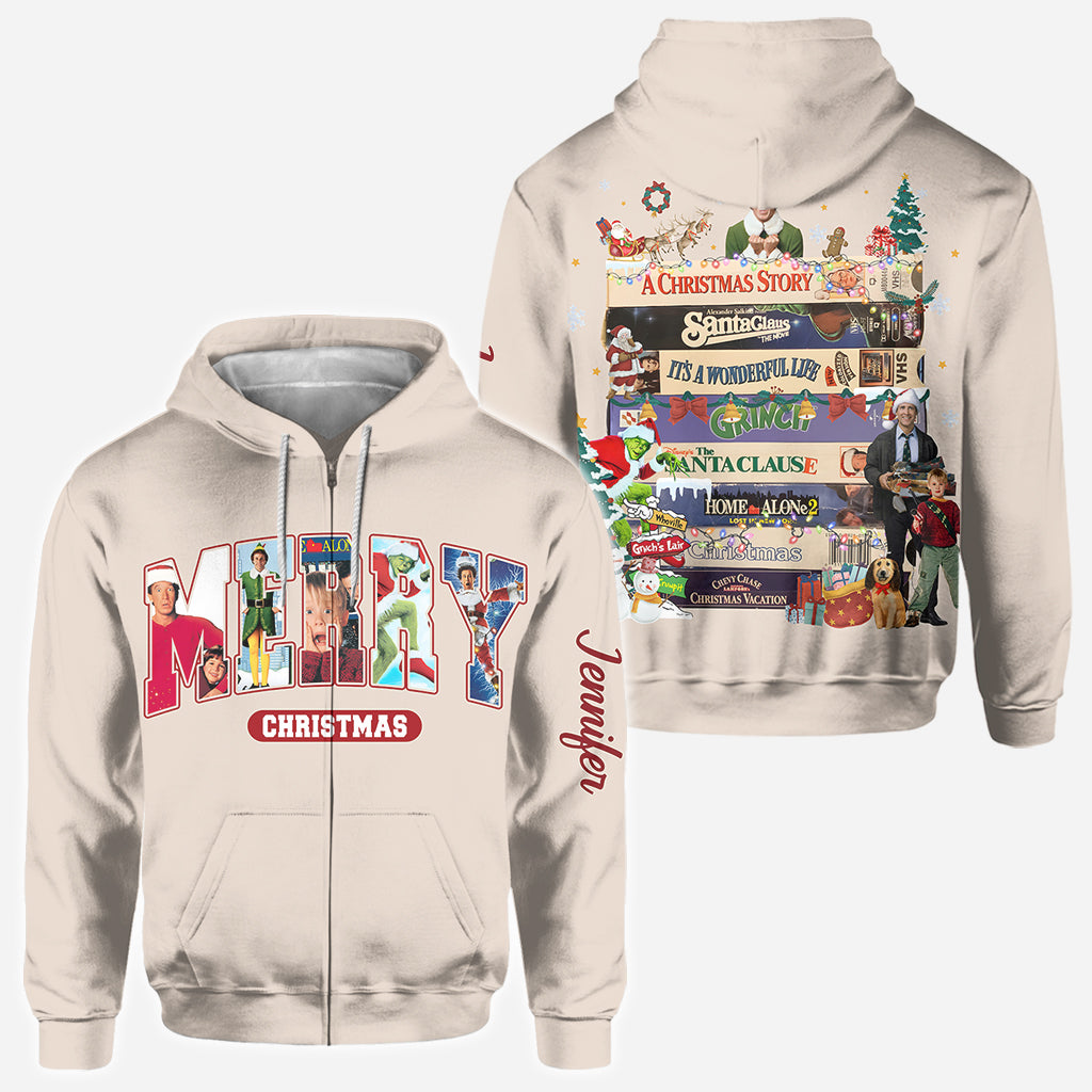 Christmas Movie Watching - Personalized All Over Shirt