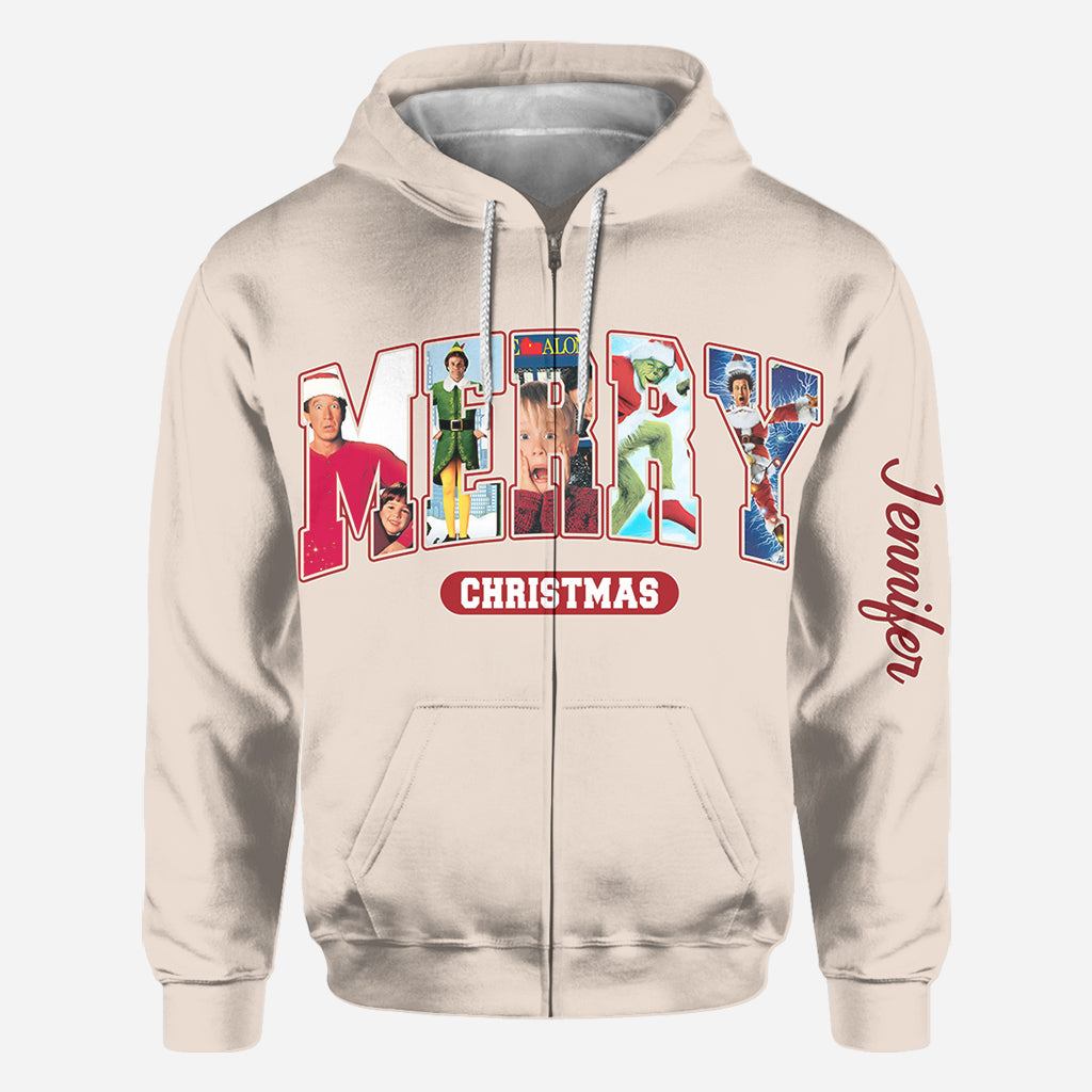 Christmas Movie Watching - Personalized All Over Shirt