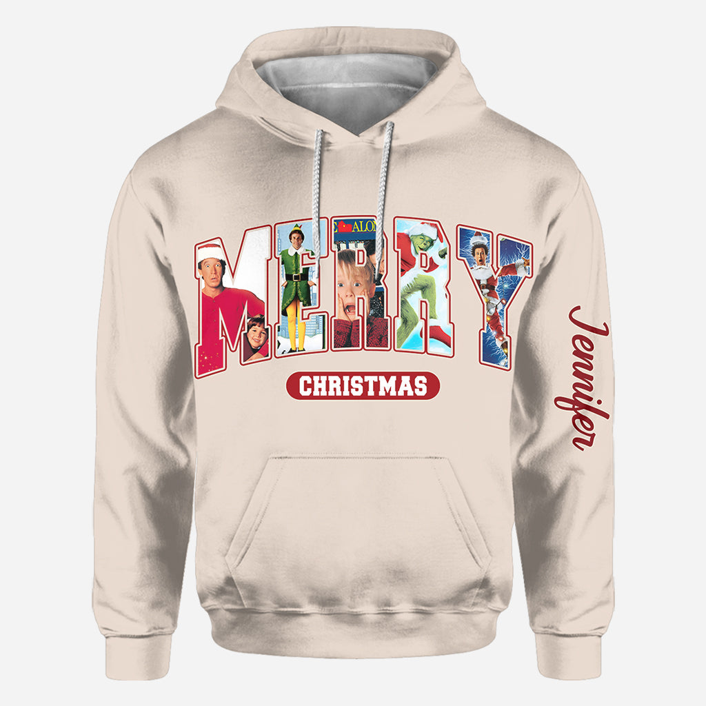 Christmas Movie Watching - Personalized All Over Shirt