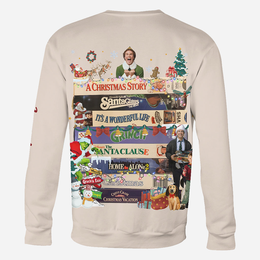 Christmas Movie Watching - Personalized All Over Shirt