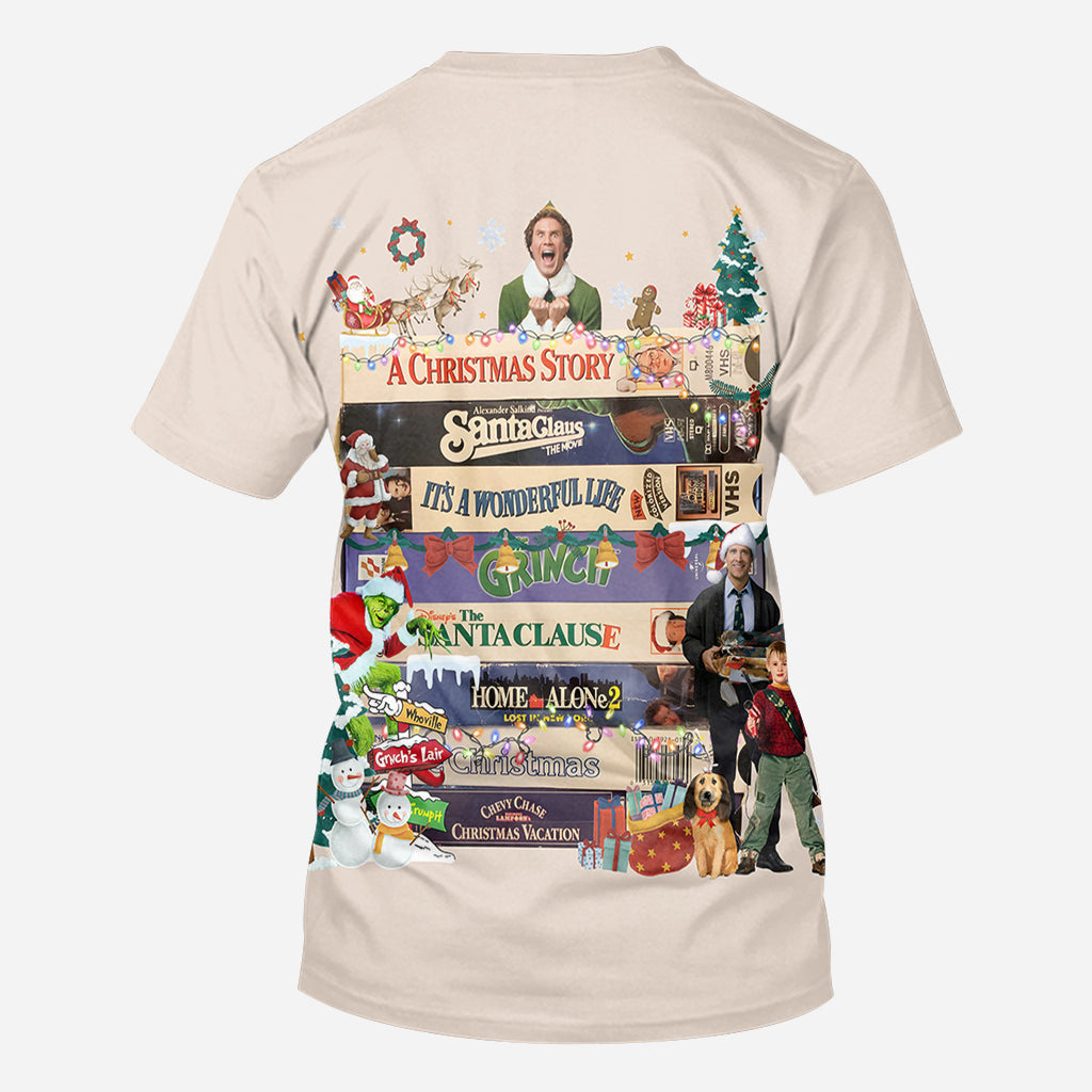 Christmas Movie Watching - Personalized All Over Shirt