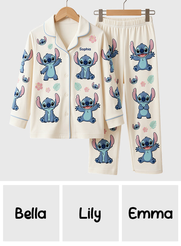 Ohana - Personalized Ohana Button Down Pajamas