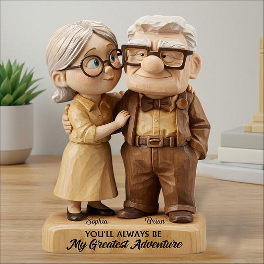 You Are My Greatest Adventure - Personalized Couple Custom Shaped Acrylic Plaque