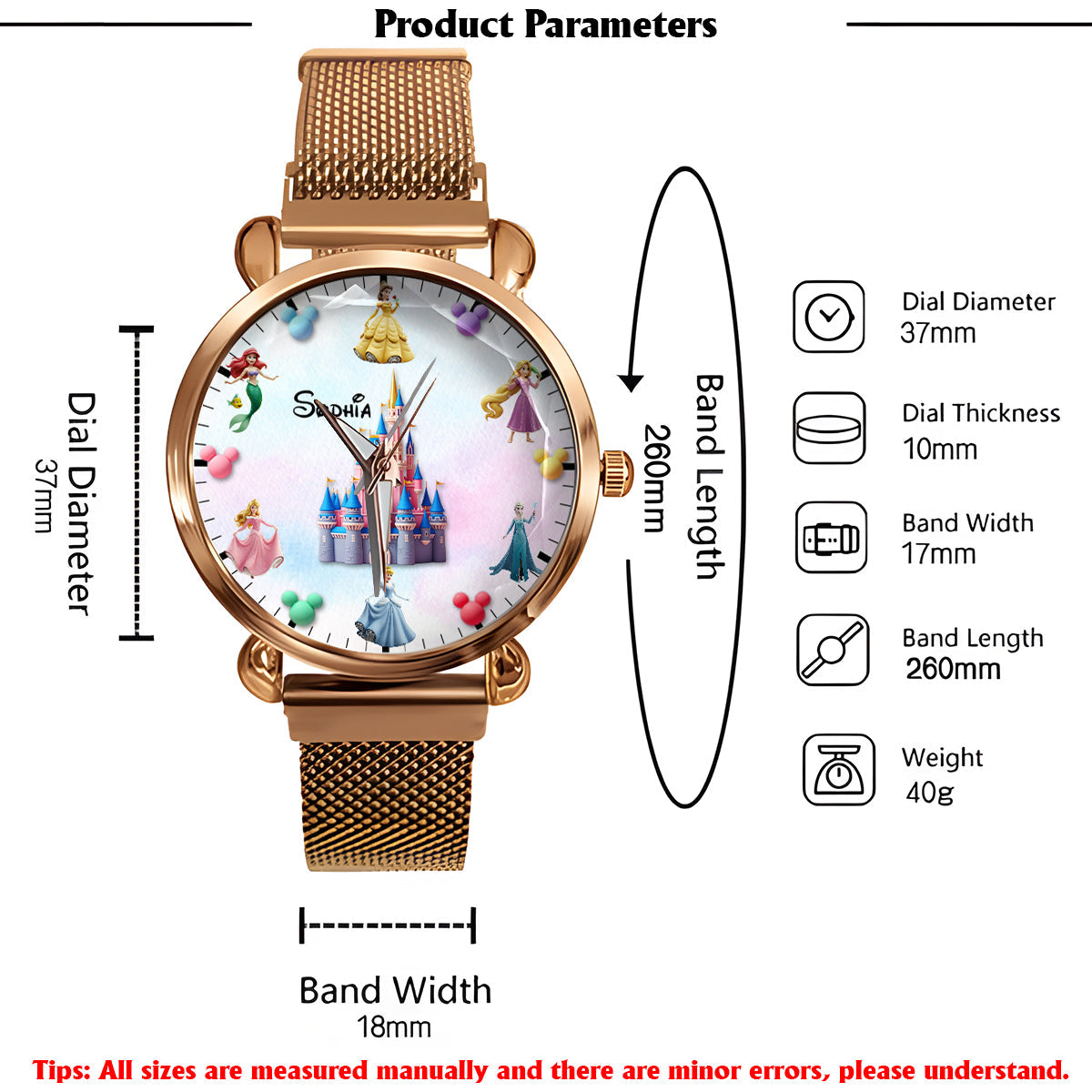 Magical Princess - Personalized Princess Women Hand Watch