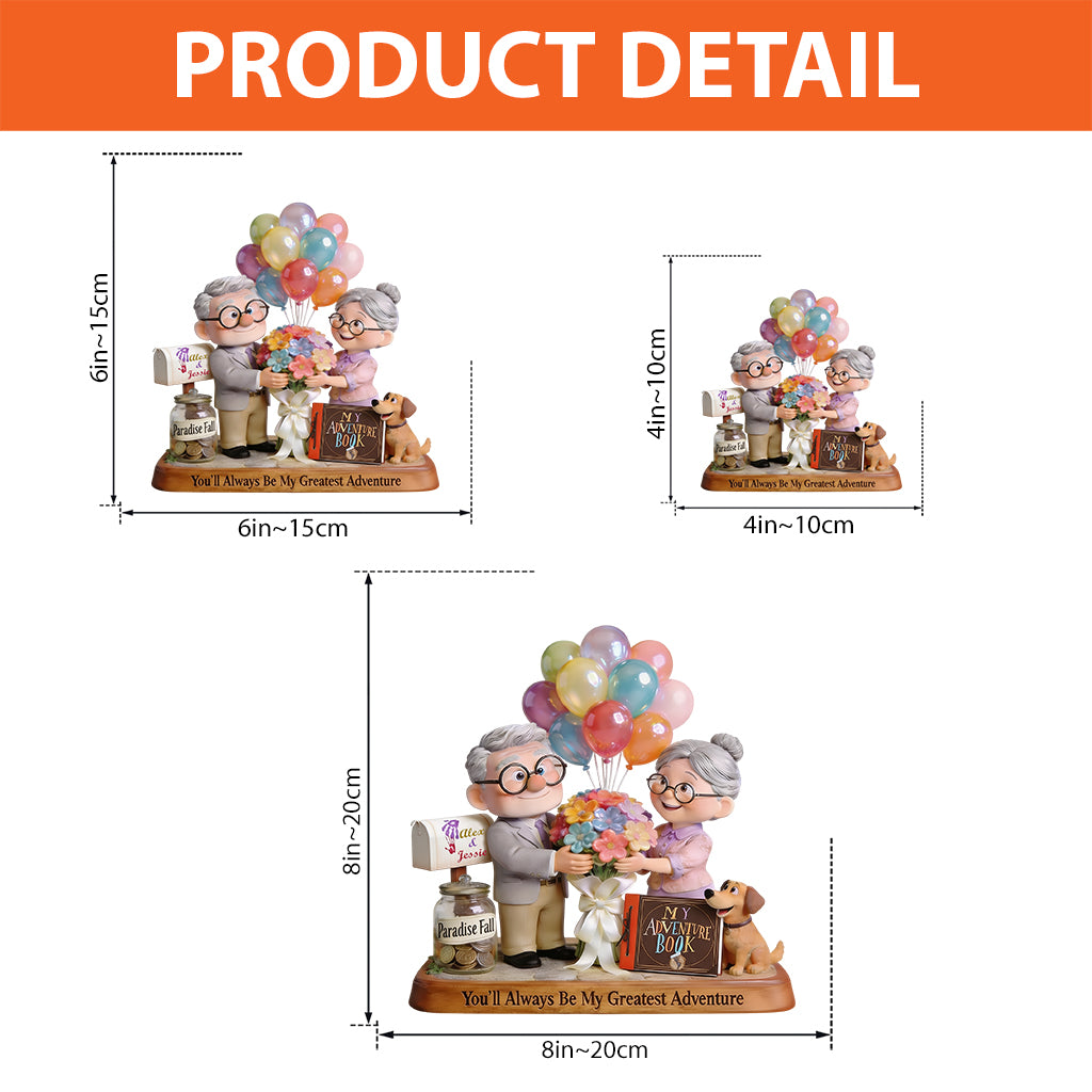 My Greatest Adventure - Personalized Up Movie Couple Custom Shaped Acrylic Plaque
