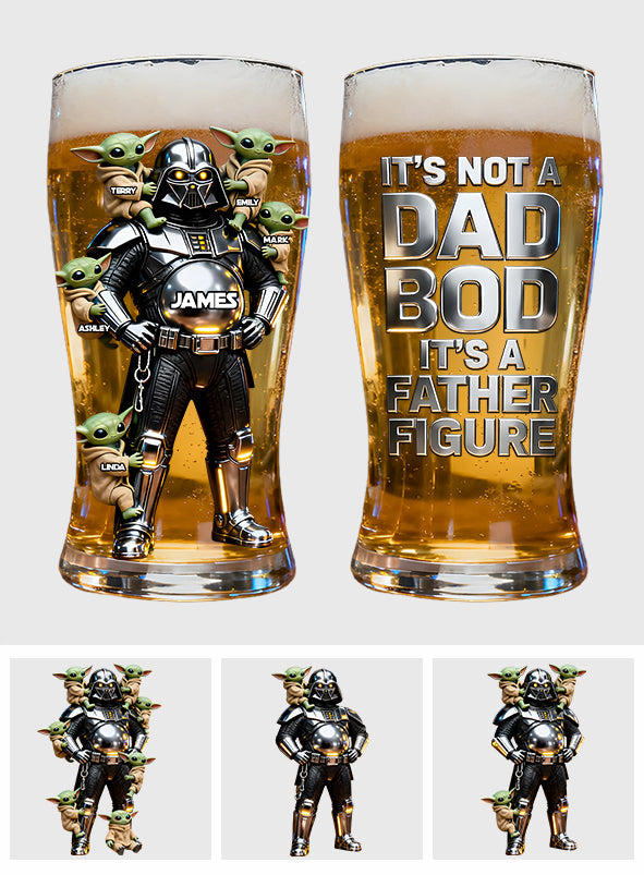 It's Not A Dad Bod It's A Father Figure - Personalized The Force Beer Pint