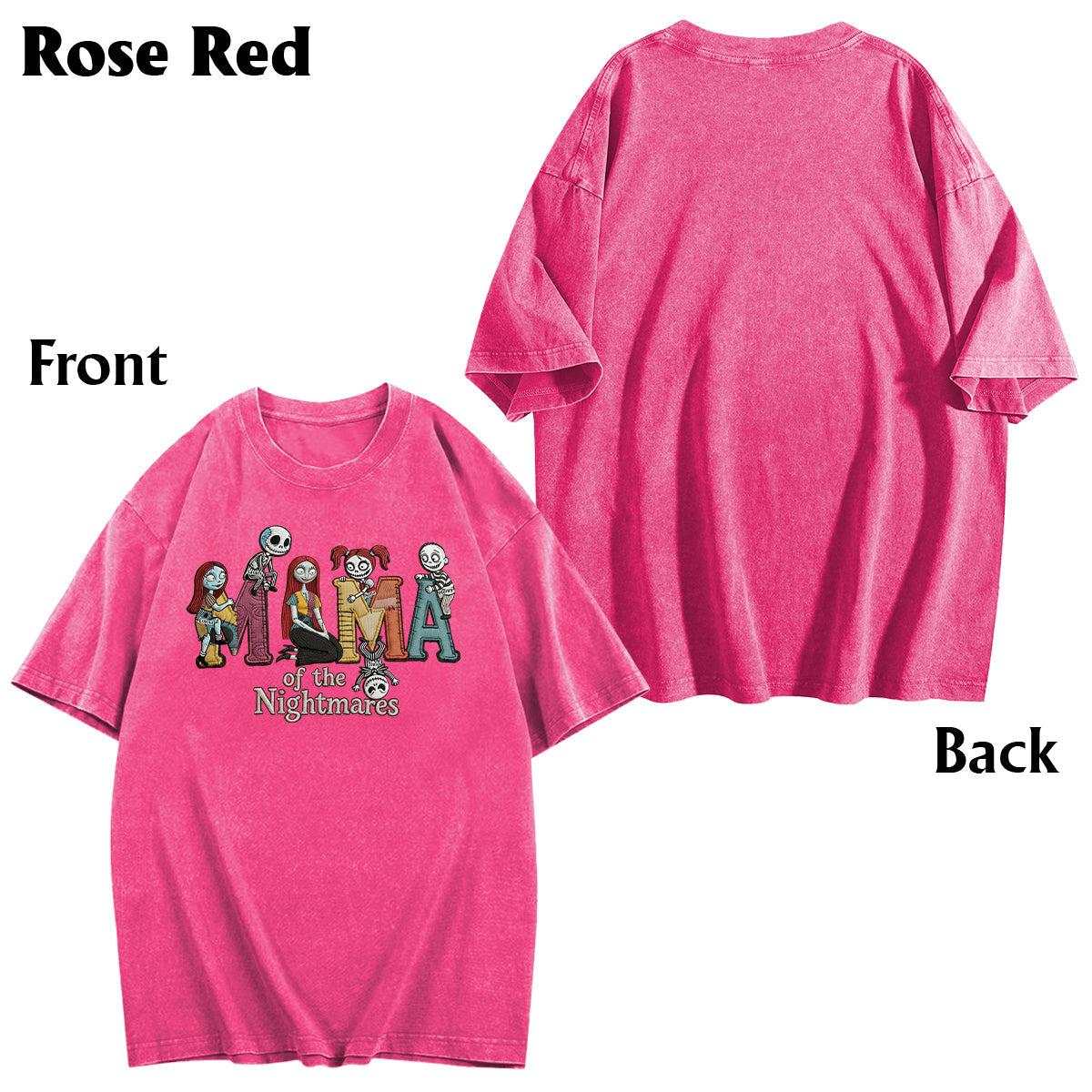 Mama Of The Nightmares - Personalized Nightmare Wash T-Shirt
