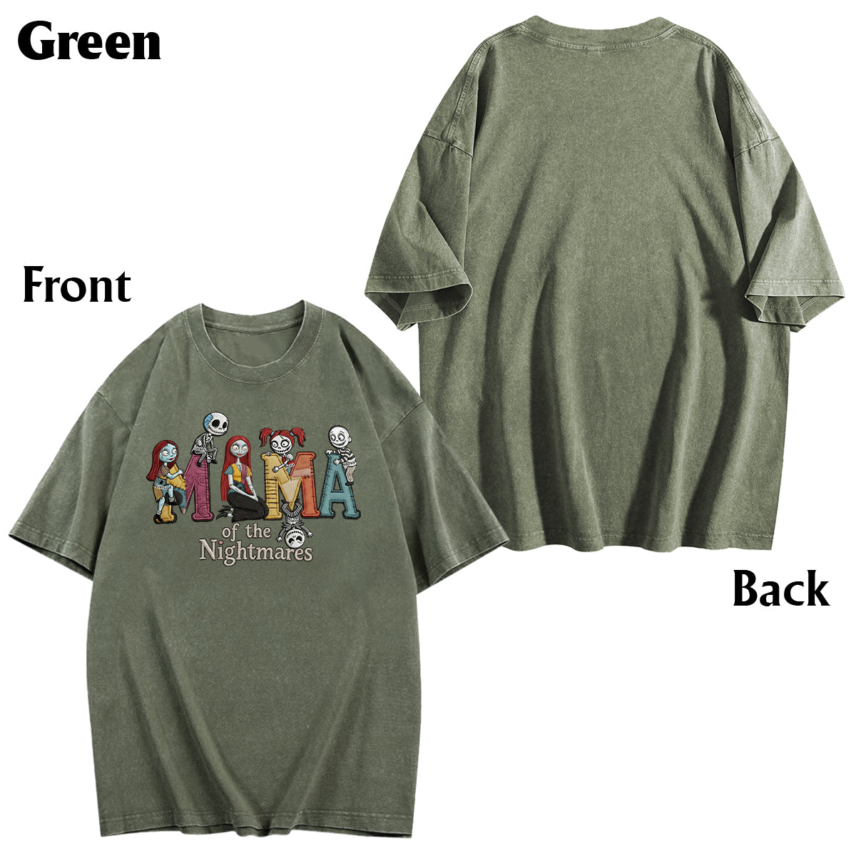 Mama Of The Nightmares - Personalized Nightmare Wash T-Shirt