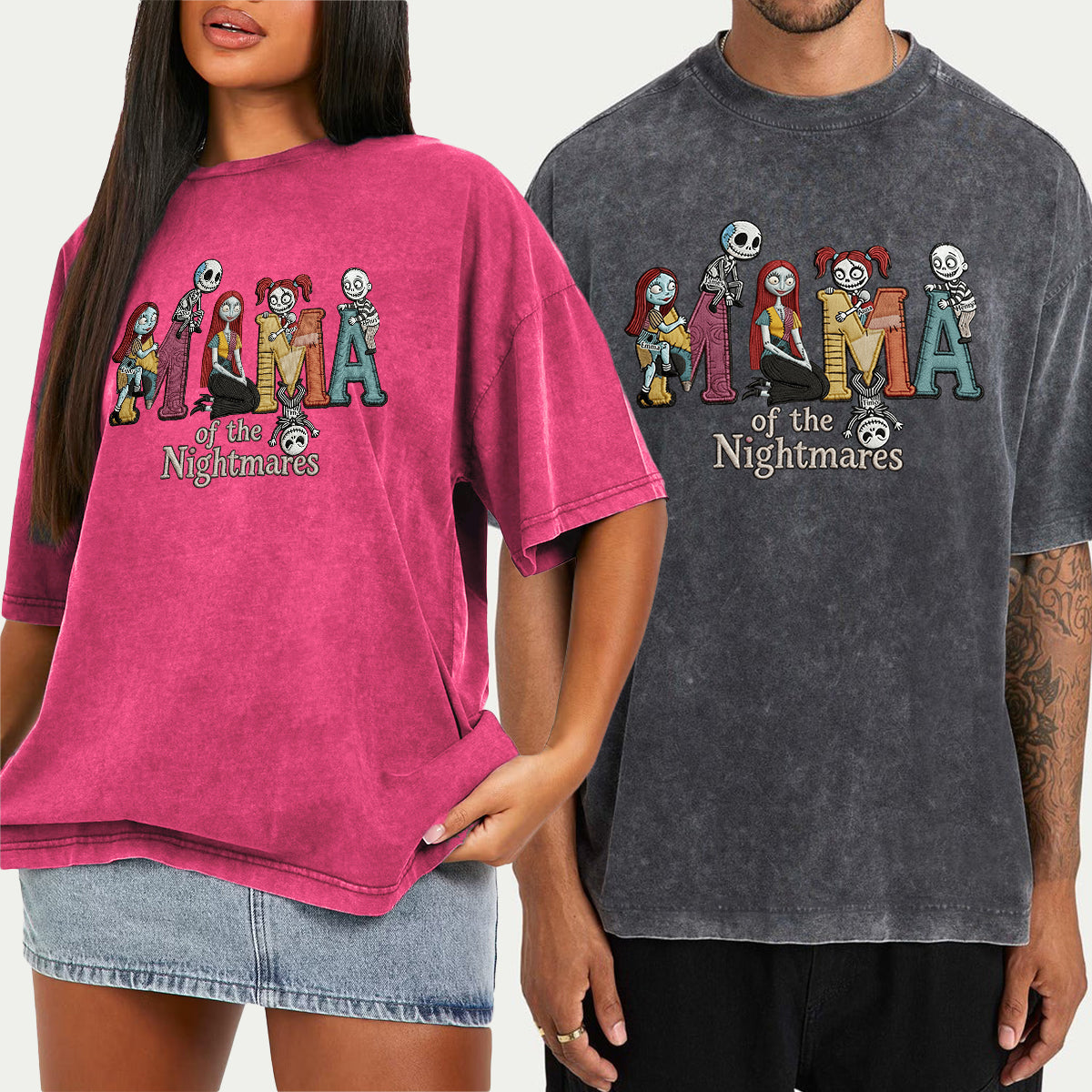 Mama Of The Nightmares - Personalized Nightmare Wash T-Shirt