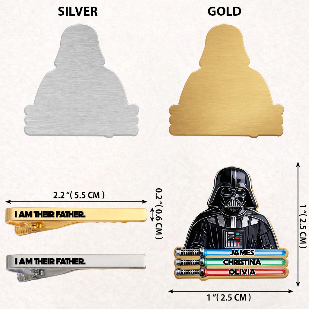I Am Their Father - Personalized The Force Tie Clip