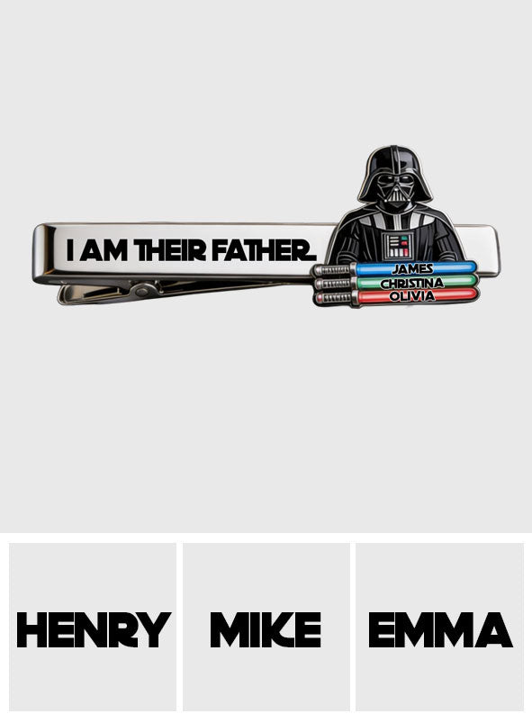 I Am Their Father - Personalized The Force Tie Clip