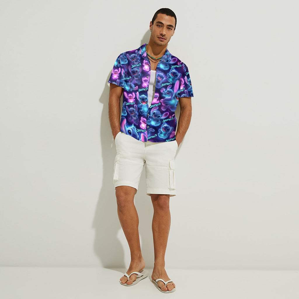 Happy Brightening Ohana - Personalized Ohana Hawaiian Shirt