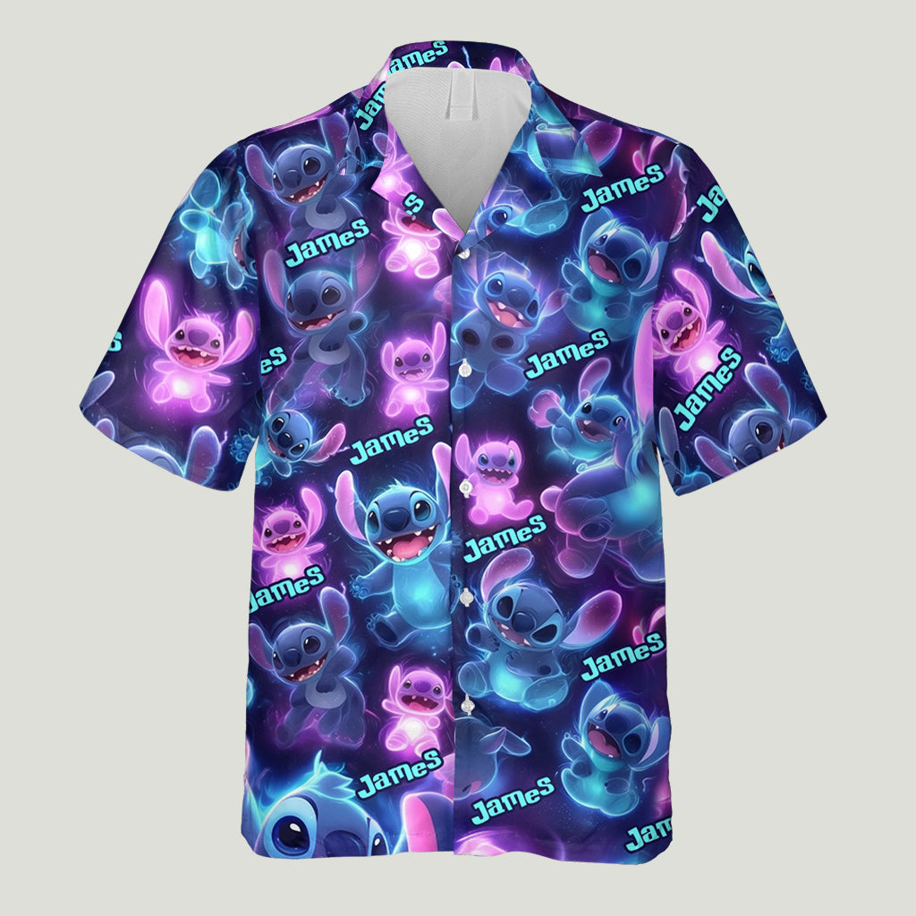 Happy Brightening Ohana - Personalized Ohana Hawaiian Shirt