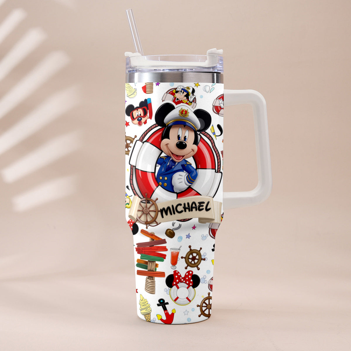 Cruising Friends - Personalized Dream Cruise Tumbler With Handle