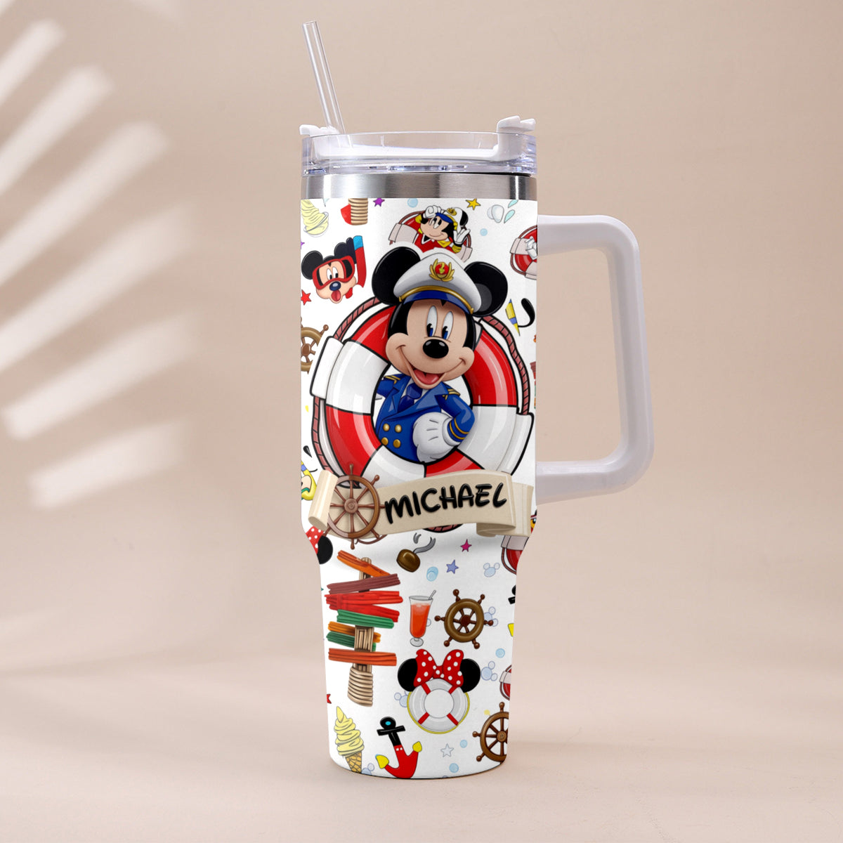 Cruising Friends - Personalized Dream Cruise Tumbler With Handle