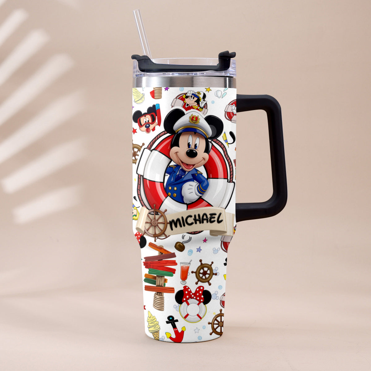 Cruising Friends - Personalized Dream Cruise Tumbler With Handle